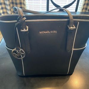Michael Kors black leather purse